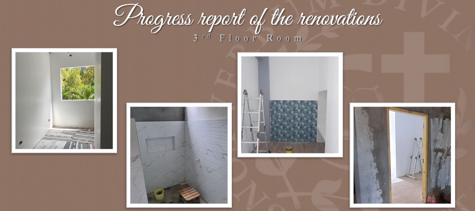 Progress report on the Renovations (3rd Floor Room)